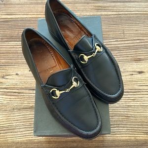Gucci Black Slip on Loafer.
